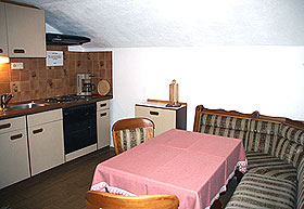 Küche in der Ferienwohnung