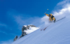 Freeriden in Davos