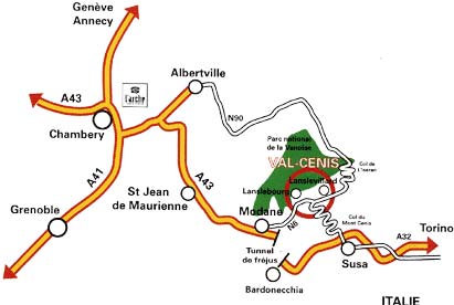 Anreise Val Cenis