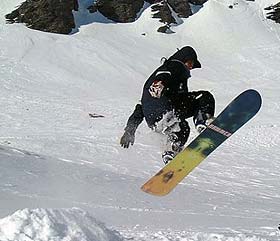 Snowboarder Val Cenis