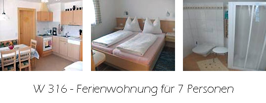 Unterkunft: Ferienwohnung W316