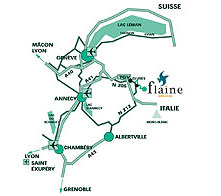 Anfahrt nach Flaine