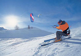 Snowkiten in Kaprun Zell am See