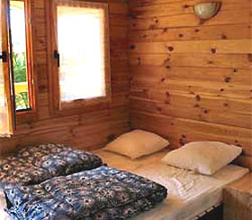 Schlafr�ume in den Bungalows